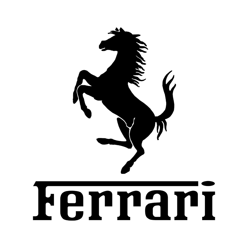 Ferrari logo black