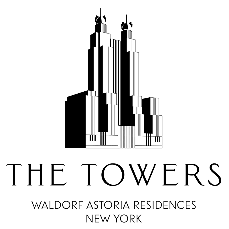 The Towers New York Logo Black